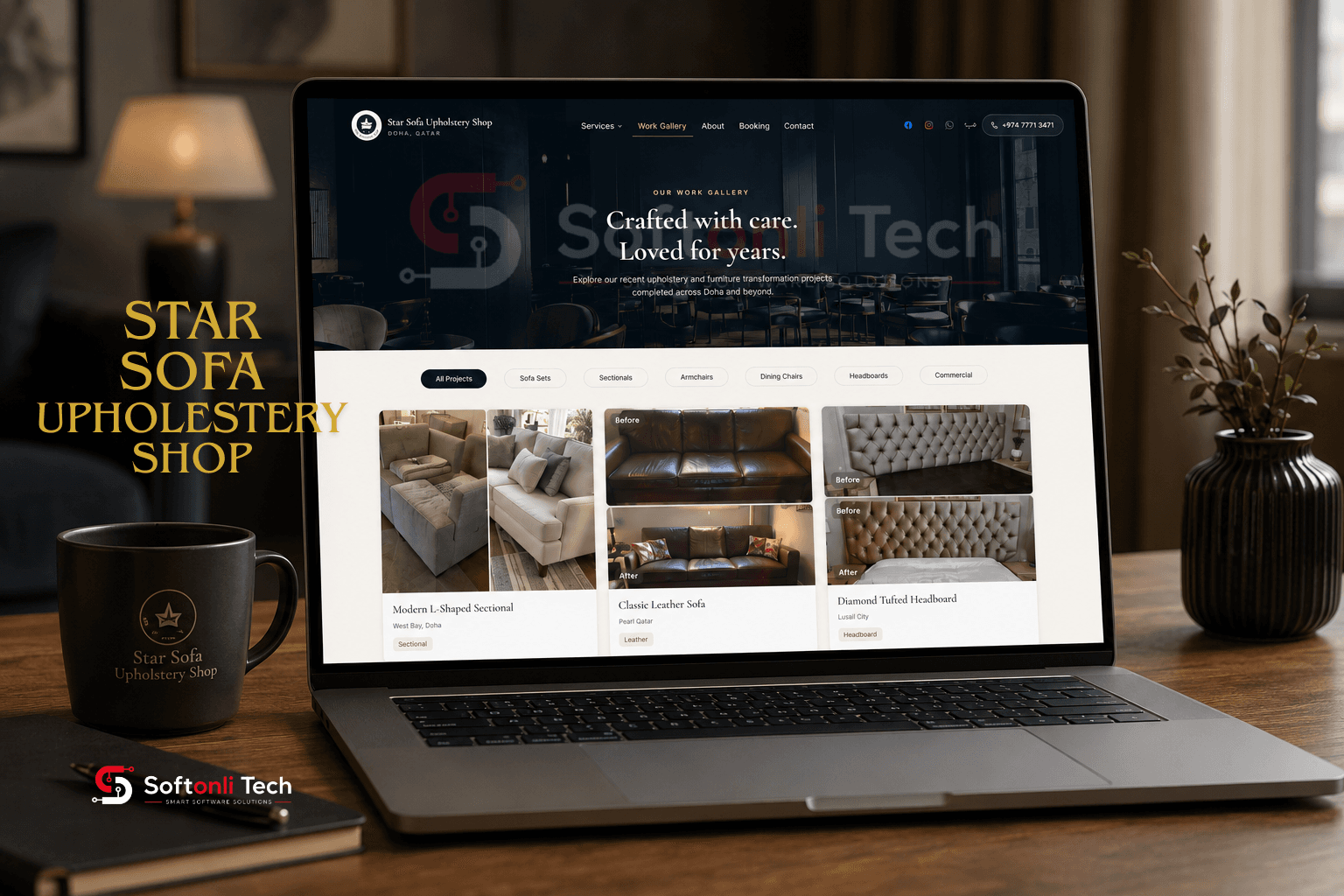 Star Sofa Upholstery Shop — project mockup